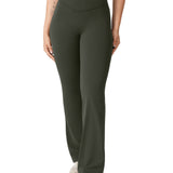 Women's Hugcurve No Front Seam Flare Leggings 31'' Aspen Olive