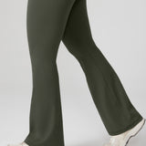 Women's Hugcurve No Front Seam Flare Leggings 31'' Aspen Olive