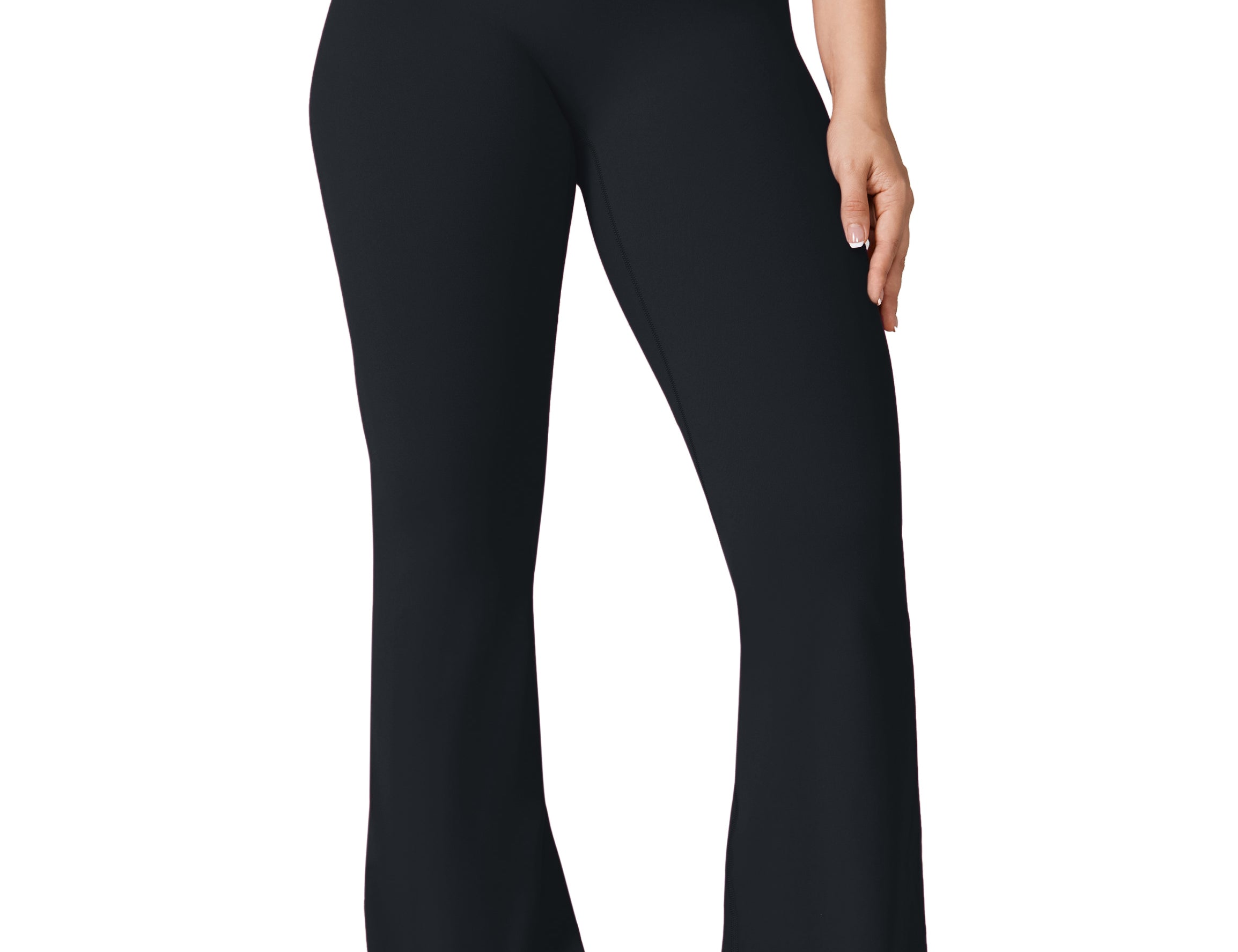 Women's Hugcurve No Front Seam Flare Leggings 33.5'' Aspen Olive