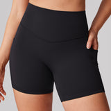 Women's Hugcurve No Front Seam Pockets Shorts 5" Noctilucence Blue