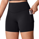 Women's Hugcurve No Front Seam Pockets Shorts 5" Noctilucence Blue