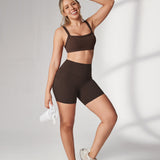 Women's Hugcurve No Front Seam Pockets Shorts 5" Royal Blues