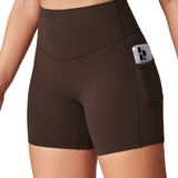 Women's Hugcurve No Front Seam Pockets Shorts 5" Royal Blues