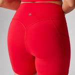 Women's Hugcurve No Front Seam Pockets Shorts 5" Clay Brown