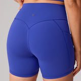 Women's Hugcurve No Front Seam Pockets Shorts 5" Black