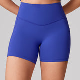 Women's Hugcurve No Front Seam Pockets Shorts 5" Black