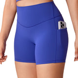 Women's Hugcurve No Front Seam Pockets Shorts 5" Black