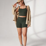 Women's Hugcurve No Front Seam Pockets Shorts 5" Royal Blues