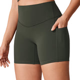 Women's Hugcurve No Front Seam Pockets Shorts 5" Royal Blues