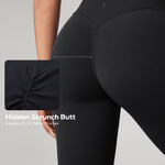 Women's Hugcurve Hidden Scrunch Butt Leggings 25" - No Front Seam Noctilucence Blue