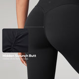 Women's Hugcurve Hidden Scrunch Butt Leggings 25" - No Front Seam Noctilucence Blue