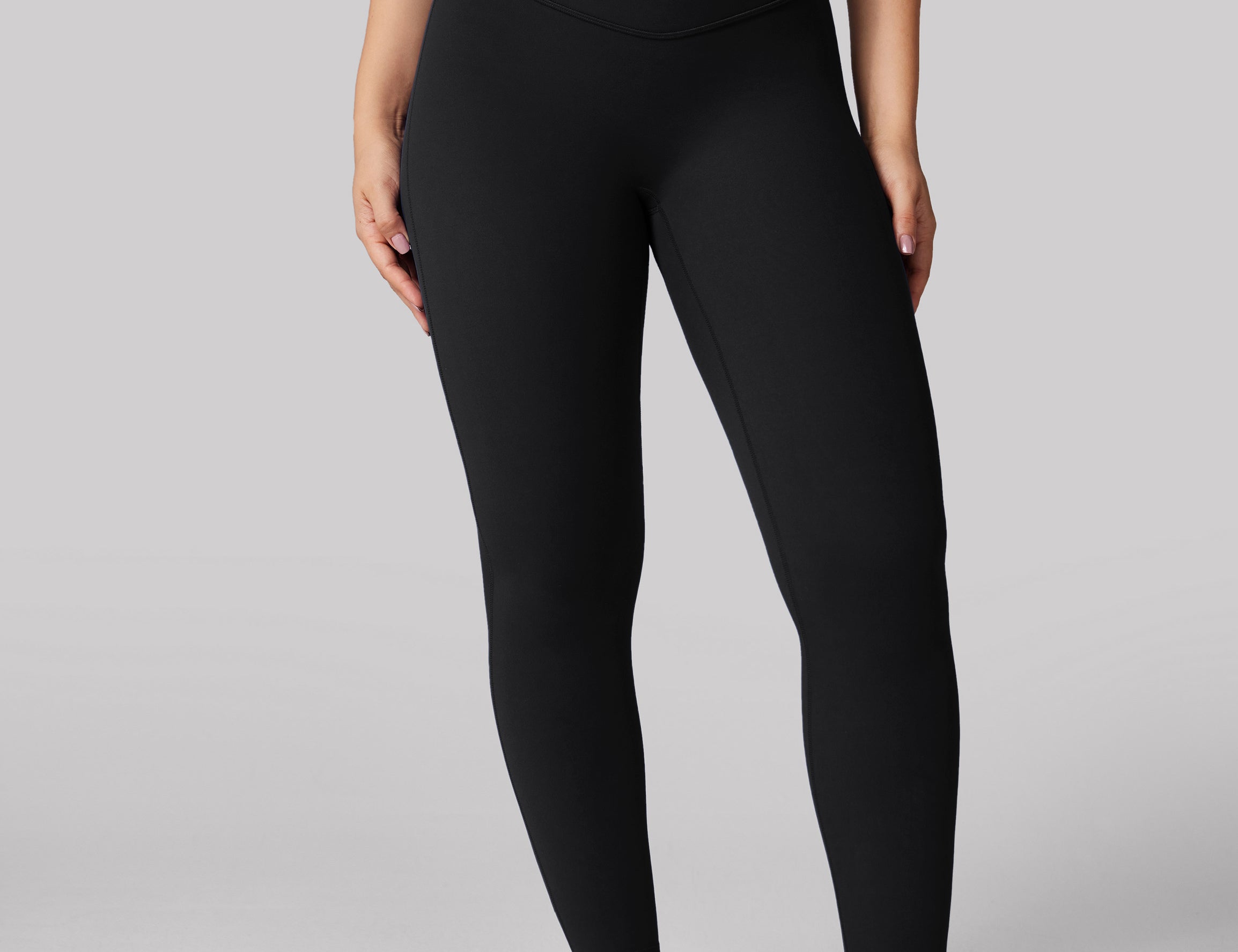 Women's Hugcurve Hidden Scrunch Butt Leggings 25" - No Front Seam Black