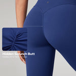 Women's Hugcurve Hidden Scrunch Butt Leggings 25" - No Front Seam Graphite Grey