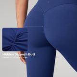 Women's Hugcurve Hidden Scrunch Butt Leggings 25" - No Front Seam Graphite Grey