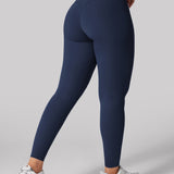 Women's Hugcurve Hidden Scrunch Butt Leggings 25" - No Front Seam Noctilucence Blue