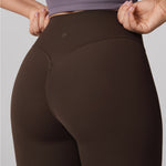 Women's Hugcurve Hidden Scrunch Butt Leggings 25" - No Front Seam Black