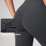 Women's Hugcurve Hidden Scrunch Butt Leggings 25" - No Front Seam Clay Brown