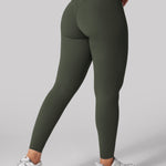 Women's Hugcurve Hidden Scrunch Butt Leggings 25" - No Front Seam Clay Brown