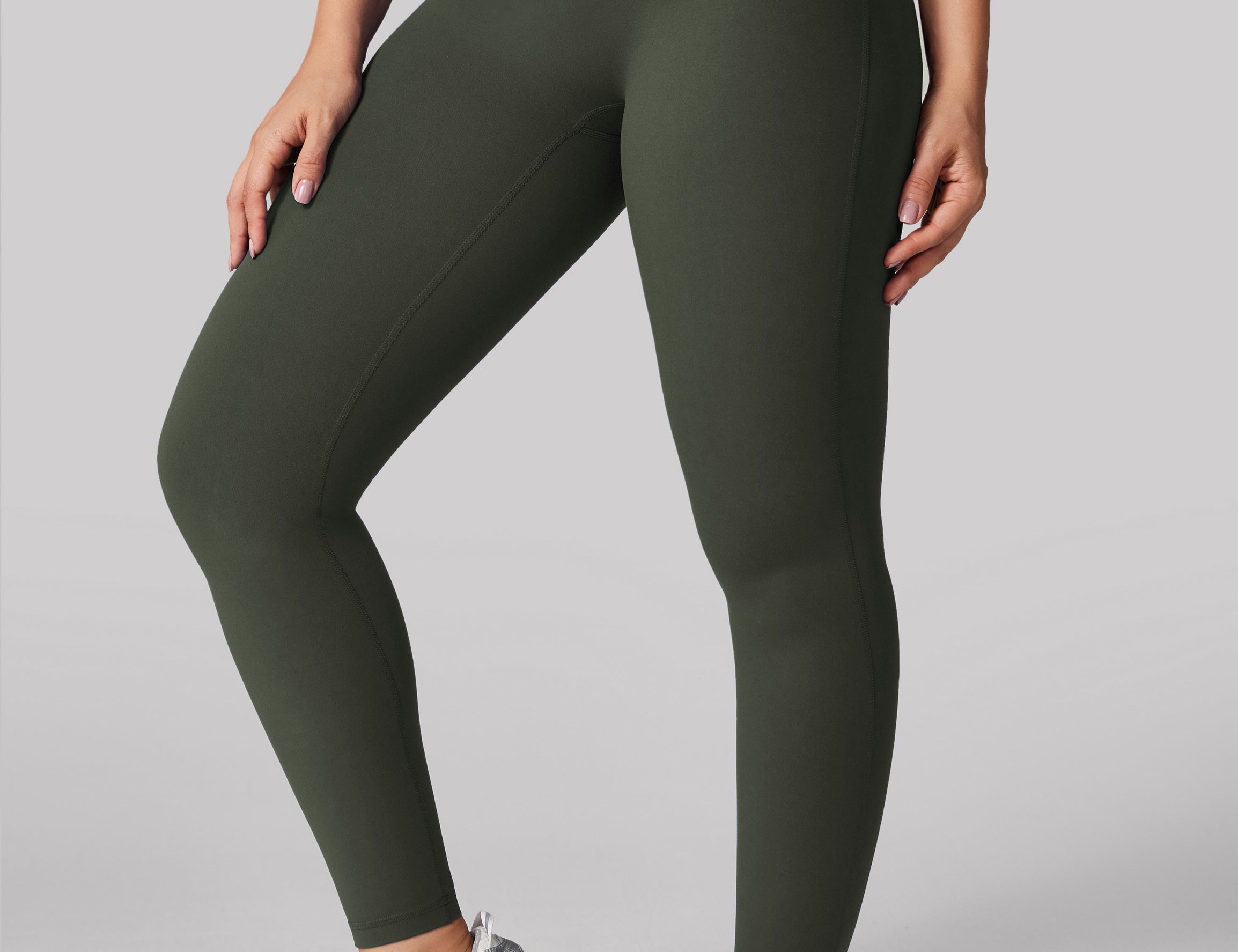 Women's Hugcurve Hidden Scrunch Butt Leggings 25" - No Front Seam Graphite Grey