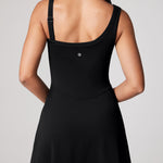 Women's Hugcurve One Shoulder Tennis Dress - Detachable Strap Desert Sage