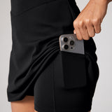 Women's Hugcurve One Shoulder Tennis Dress - Detachable Strap Black