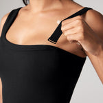 Women's Hugcurve One Shoulder Tennis Dress - Detachable Strap Black