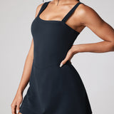 Women's Hugcurve One Shoulder Tennis Dress - Detachable Strap White