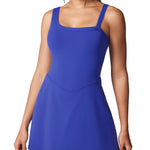 Women's Hugcurve One Shoulder Tennis Dress - Detachable Strap White