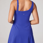Women's Hugcurve One Shoulder Tennis Dress - Detachable Strap Twilight Blue