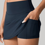 Women's Hugcurve Tennis Skirts with Inner Pockets White