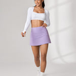Women's Hugcurve Tennis Skirts with Inner Pockets Pastel Lilac