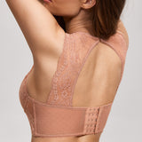 Women's Classic Lacy Mesh Bra Top Cream Coffee