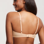 Women's Romantic Lace Plunge Bra Beige