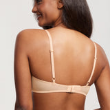 Women's Romantic Lace Plunge Bra Beige