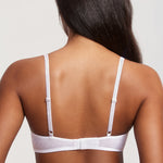 Women's Romantic Lace Plunge Bra White
