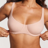 Women's Underwire Balconette Bra Blush Beige