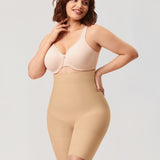 Women's High Waisted Shapewear Short Soft Tan