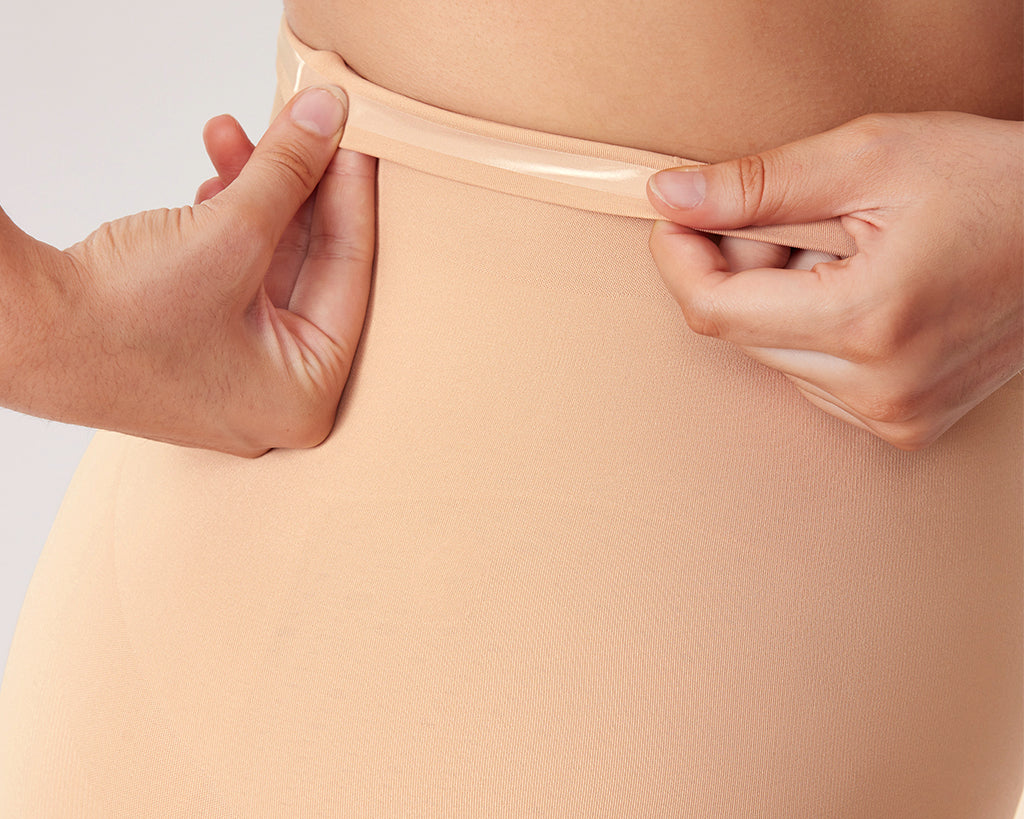 Women's High Waisted Shapewear Short Warm Beige @model_info:Beige
