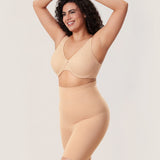 Women's High Waisted Shapewear Short Warm Beige @model_info:Beige