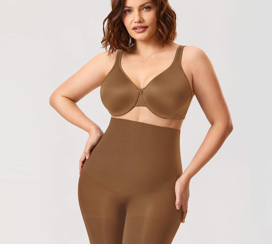 Women's High Waisted Shapewear Short Chipmunk