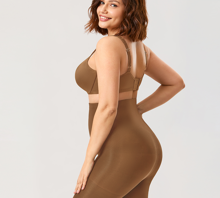Women's High Waisted Shapewear Short Chipmunk