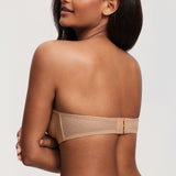 Women's Sexy Mesh Strapless Bra Natural @model_info:ES3