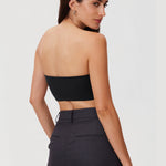 Women's Seamless Bandeau Bra Black