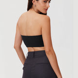 Women's Seamless Bandeau Bra Black