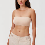 Women's Seamless Bandeau Bra Light Oatmeal