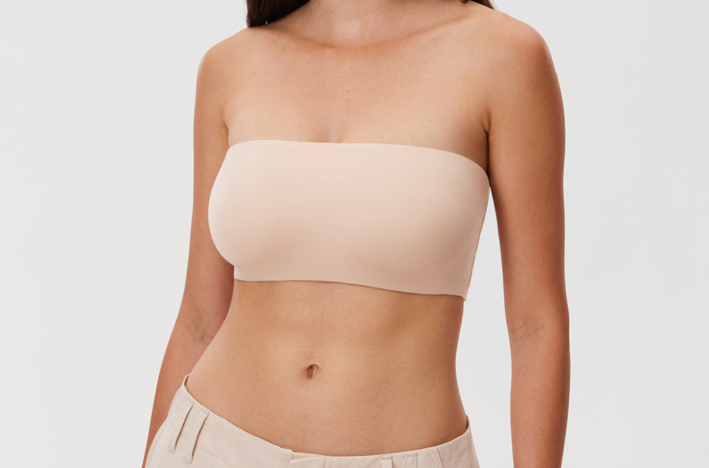 Women's Seamless Bandeau Bra Light Oatmeal