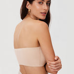 Women's Seamless Bandeau Bra Light Oatmeal