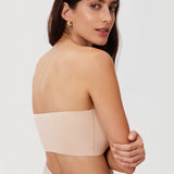 Women's Seamless Bandeau Bra Light Oatmeal