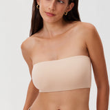 Women's Seamless Bandeau Bra Light Oatmeal