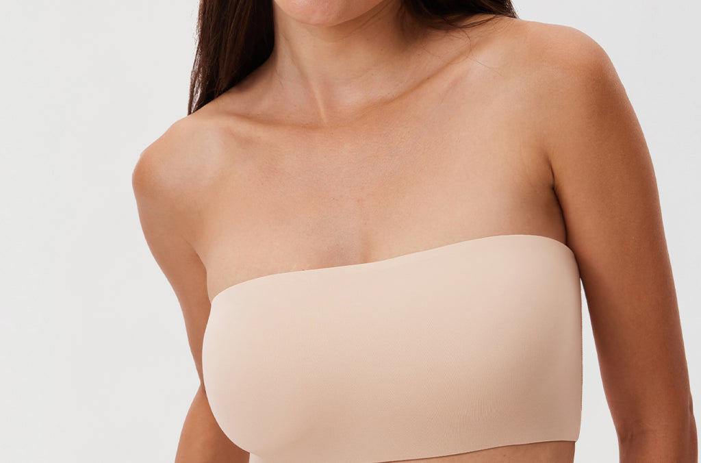 Women's Seamless Bandeau Bra Light Oatmeal